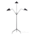 REPLICA SERGE MOUILLE FLOOR LAMP | 3ARM